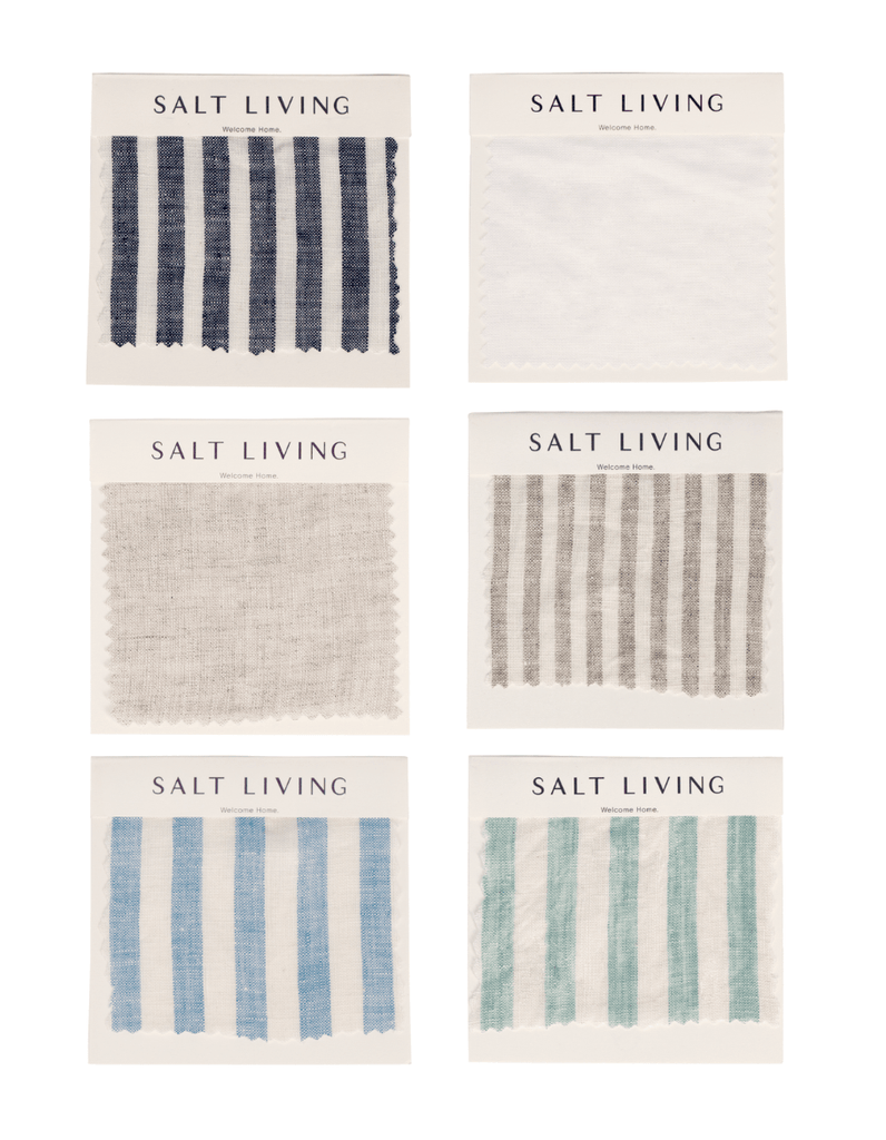 European Pillowcases - Indigo Stripe - Salt Living