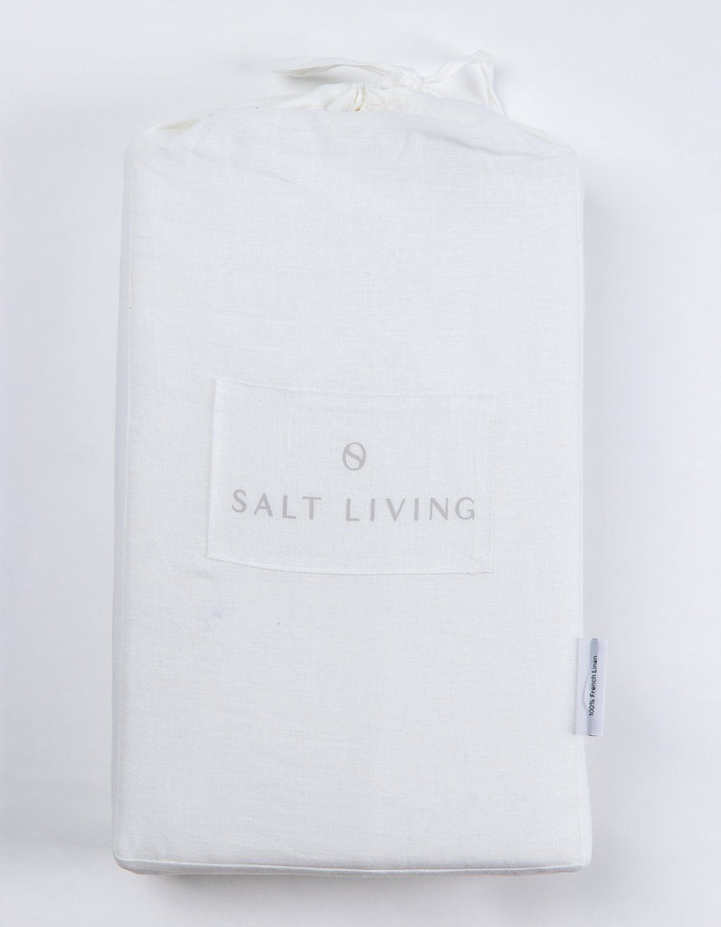 Linen Duvet Cover Set - White - Salt Living