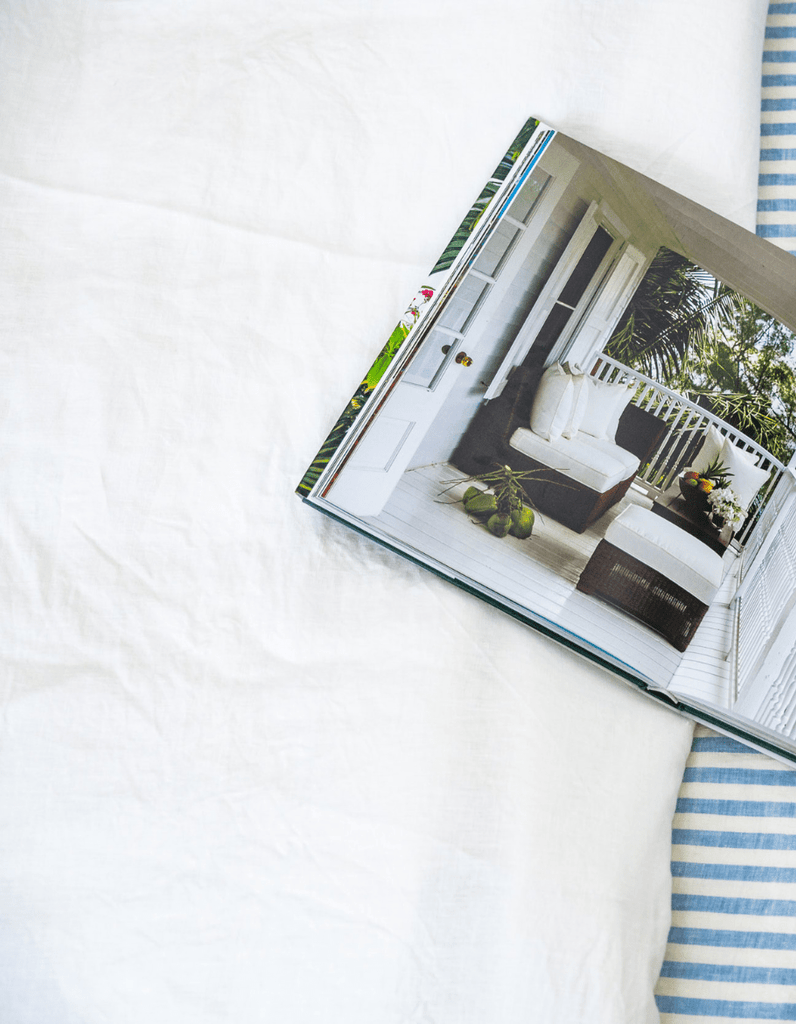 Linen Duvet Cover Set - White - Salt Living