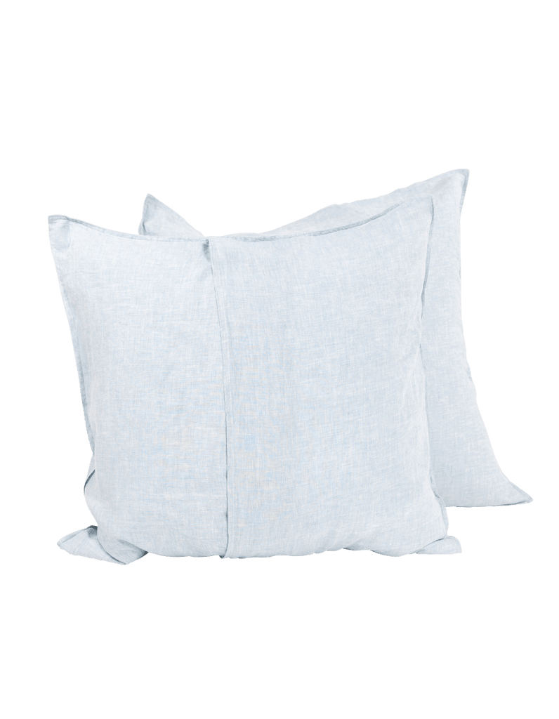 Linen Euro Pillowcase Set - French Blue - Salt Living