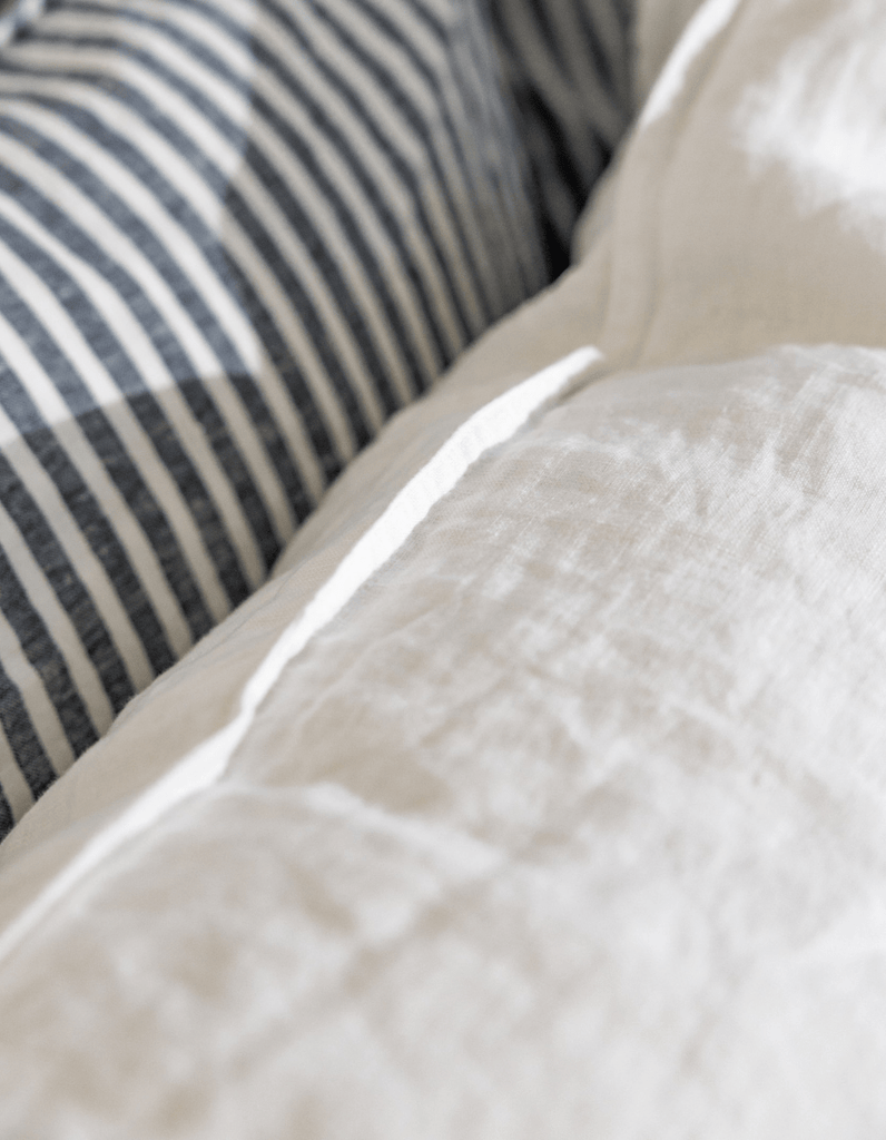 Linen European Pillowcases - White - Salt Living