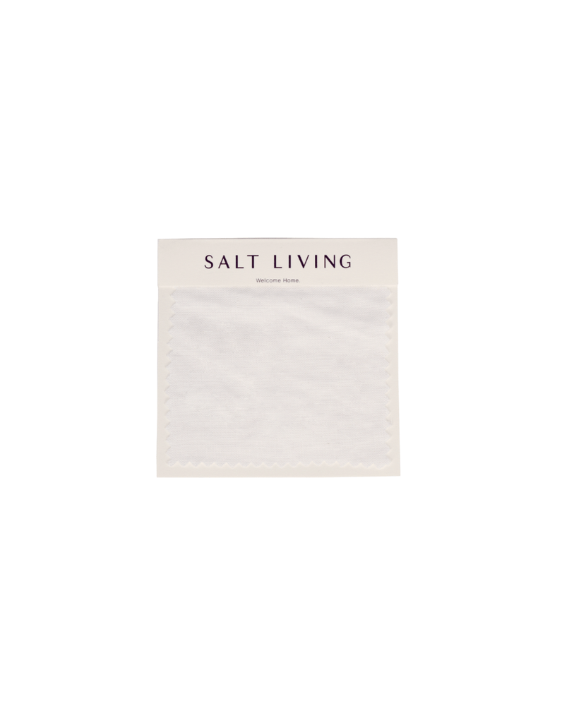 Linen Fabric Swatch - White - Salt Living