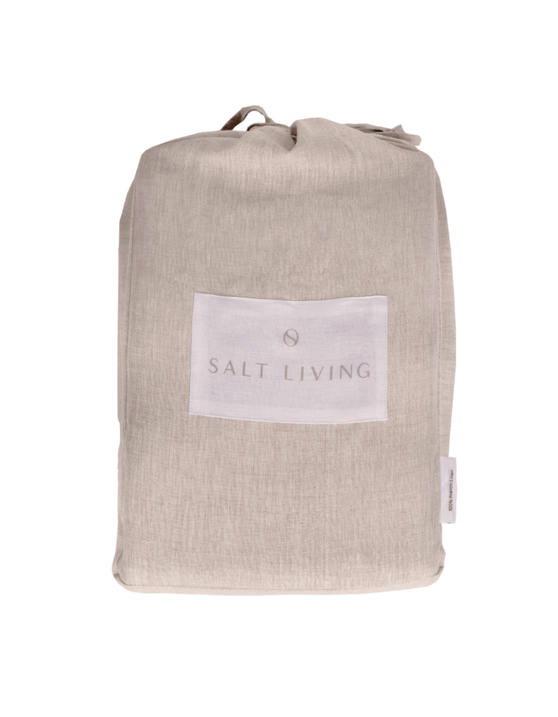 Linen Fitted Sheet - Natural - Salt Living