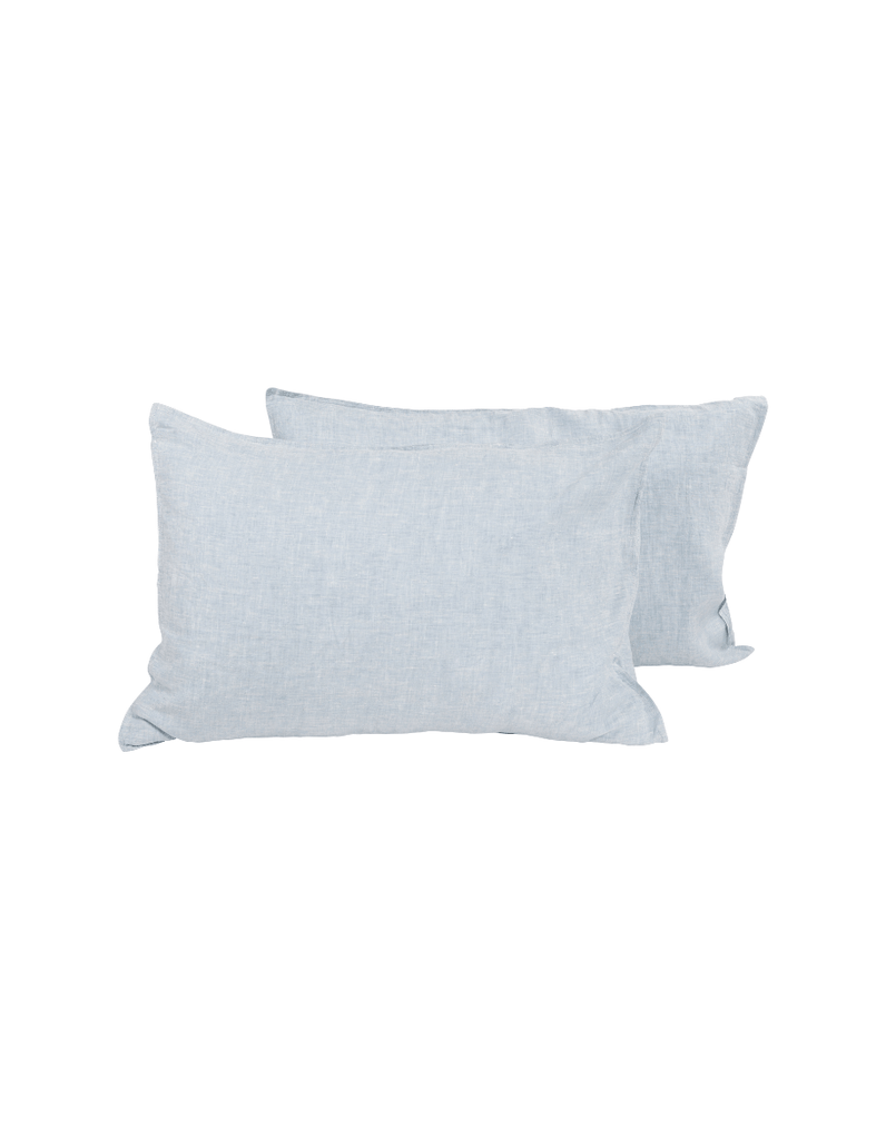 Linen Pillowcase Set - French Blue - Salt Living