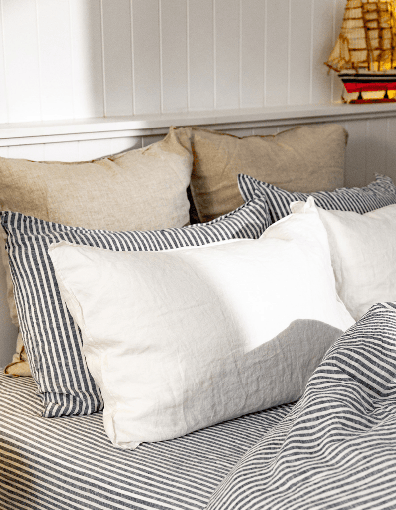 Linen Pillowcases - White - Salt Living