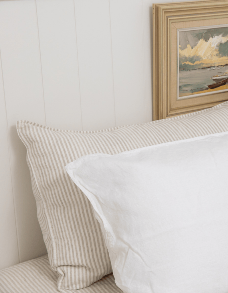 Linen Pillowcases - White - Salt Living