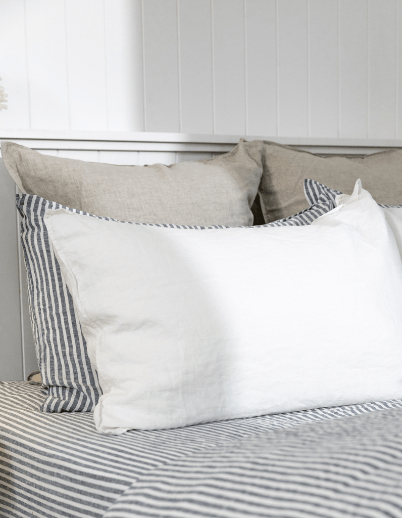 Linen Pillowcases - White - Salt Living