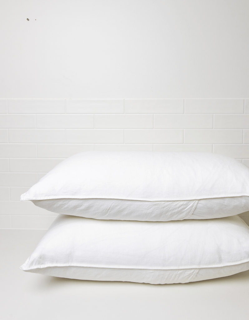 Linen Pillowcases - White - Salt Living