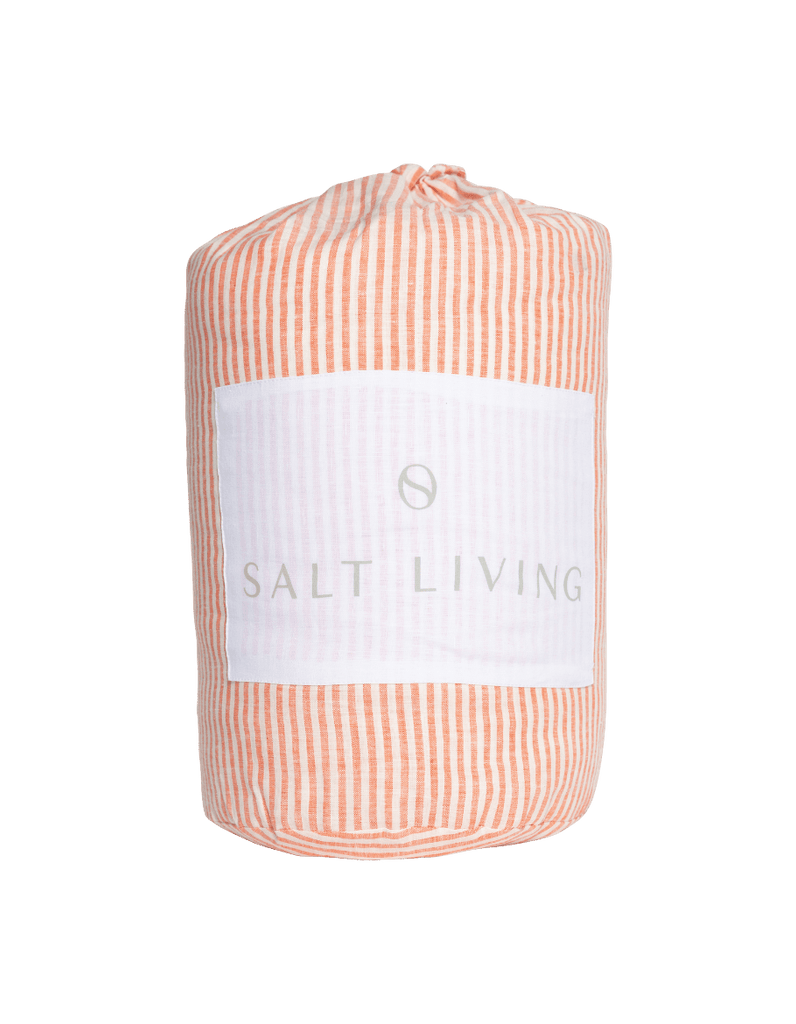 Linen Quilt - Red Coral - Salt Living