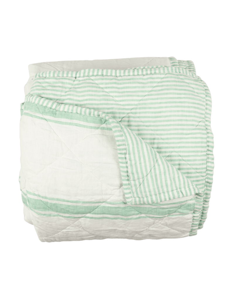 Linen Quilt - Sea Green - Salt Living